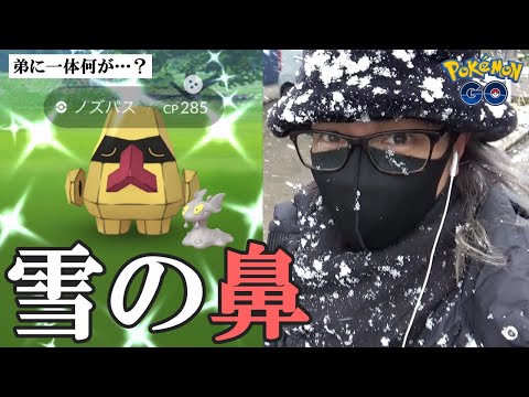 ポケモンgo 色違いマグマッグ を捕獲せよ 我が弟の身に一体何があったんだ 牡丹雪が舞う金沢でひたむきに捜索を続けていたら突如鮮やかに輝く 雪の鼻 スペシャル 弟捜索6日目 ようつべゲーム速報