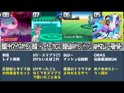 ポケモン廃人が厳選した ポケモン廃人がたくさん聞いたbgmランキング ようつべゲーム速報