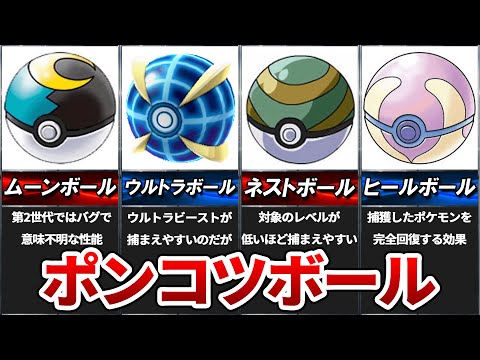 歴代ポケモンの残念すぎるモンスターボールランキング Top9 ようつべゲーム速報